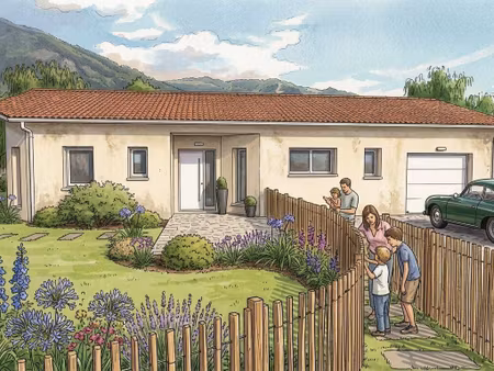 terrain avec maison neuve à vendre