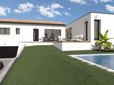 terrain avec maison neuve à vendre