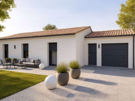 terrain avec maison neuve à vendre