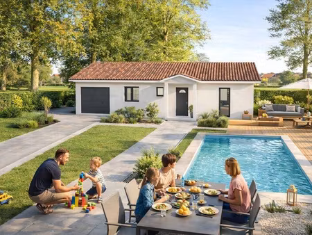 terrain avec maison neuve à vendre