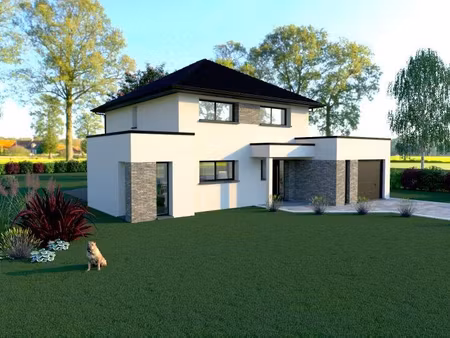 terrain avec maison neuve à vendre