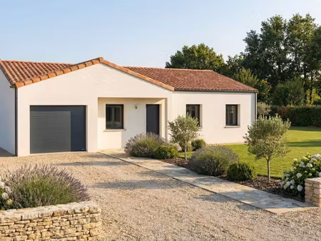 terrain avec maison neuve à vendre