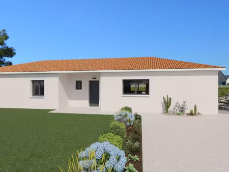 terrain avec maison neuve à vendre