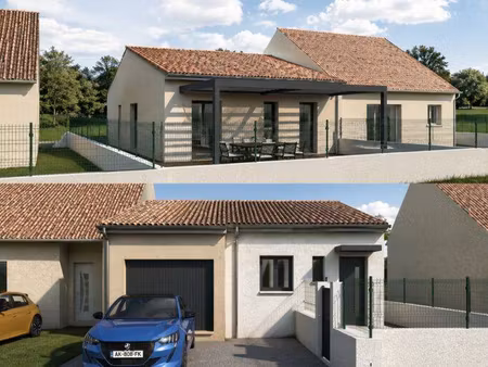 terrain avec maison neuve à vendre