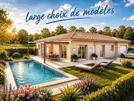terrain avec maison neuve à vendre