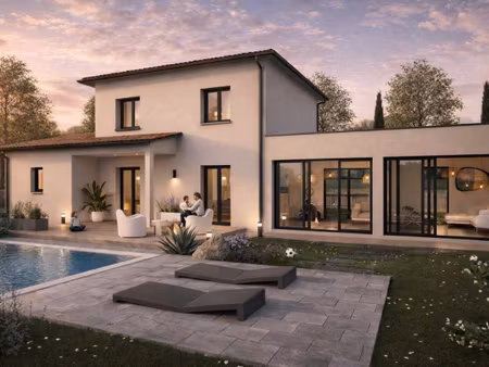 terrain avec maison neuve à vendre