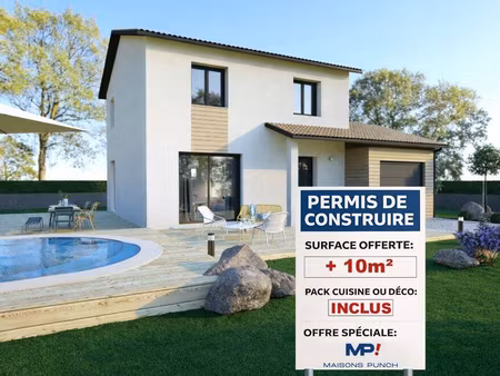 terrain avec maison neuve à vendre