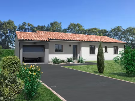 terrain avec maison neuve à vendre