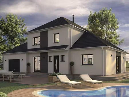 terrain avec maison neuve à vendre