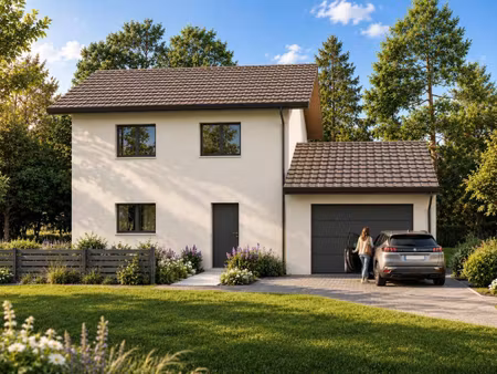 terrain avec maison neuve à vendre