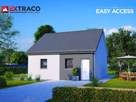 terrain avec maison neuve à vendre
