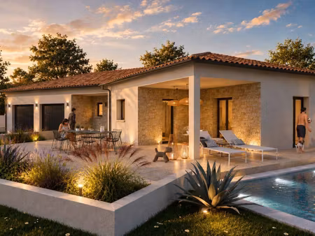 terrain avec maison neuve à vendre