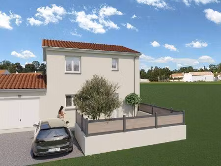 terrain avec maison neuve à vendre