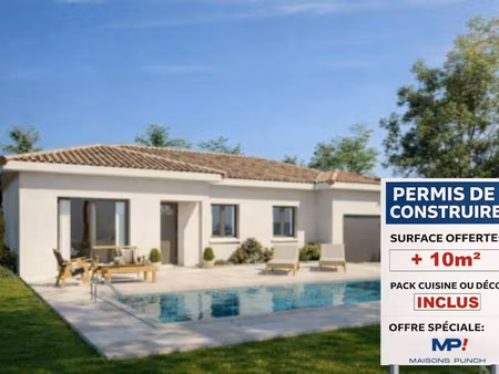 terrain avec maison neuve à vendre