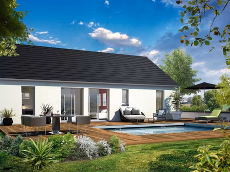 terrain avec maison neuve à vendre
