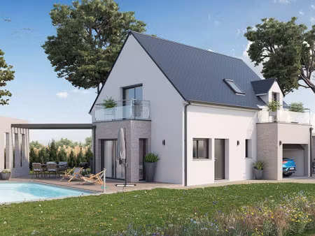 terrain avec maison neuve à vendre