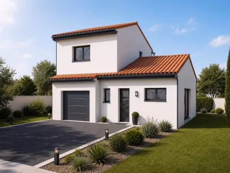 terrain avec maison neuve à vendre