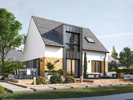 terrain avec maison neuve à vendre