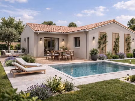 terrain avec maison neuve à vendre