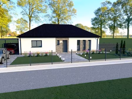 terrain avec maison neuve à vendre