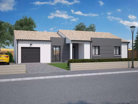 terrain avec maison neuve à vendre