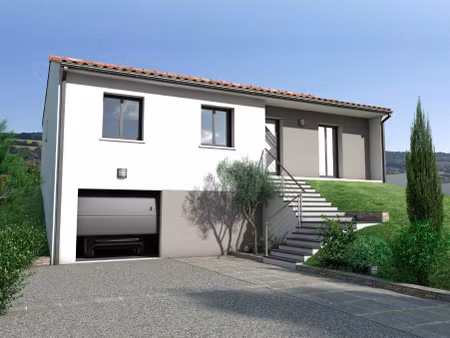 terrain avec maison neuve à vendre