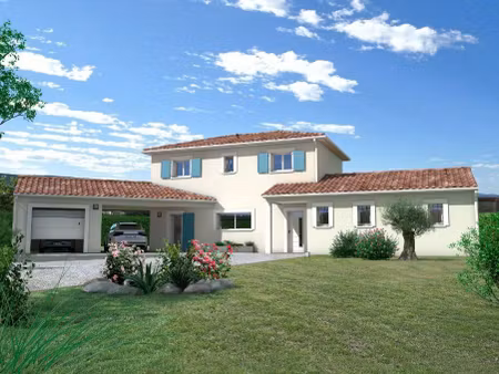 terrain avec maison neuve à vendre