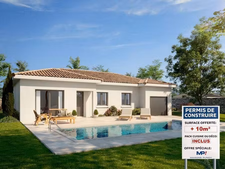 terrain avec maison neuve à vendre
