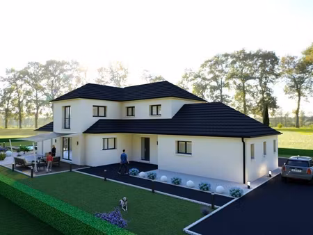 terrain avec maison neuve à vendre