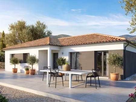 terrain avec maison neuve à vendre