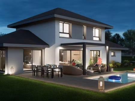 terrain avec maison neuve à vendre