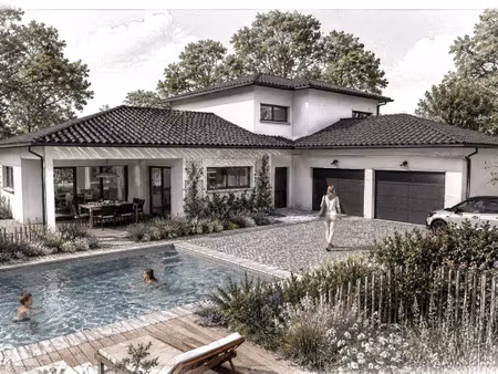 terrain avec maison neuve à vendre