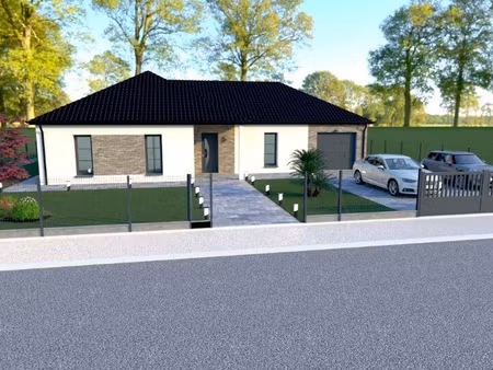 terrain avec maison neuve à vendre
