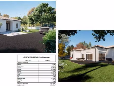 terrain avec maison neuve à vendre