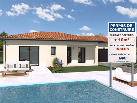 terrain avec maison neuve à vendre