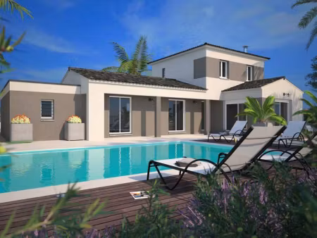 terrain avec maison neuve à vendre