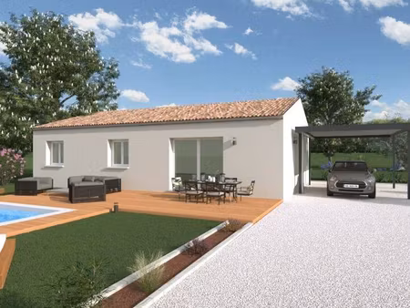 terrain avec maison neuve à vendre