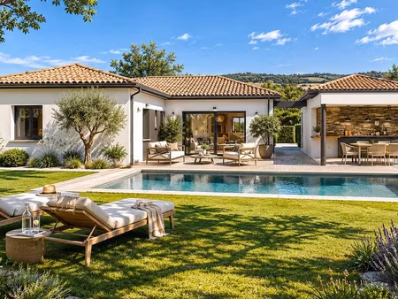 terrain avec maison neuve à vendre