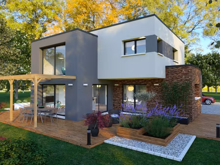 terrain avec maison neuve à vendre