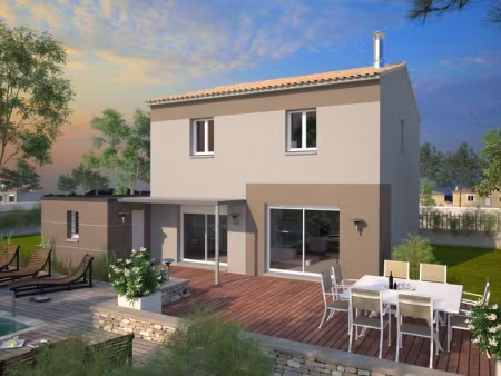 terrain avec maison neuve à vendre