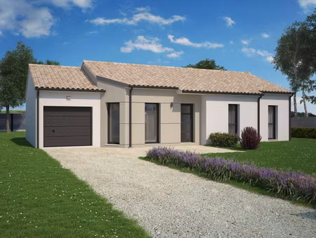 terrain avec maison neuve à vendre