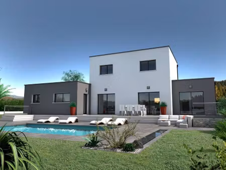 terrain avec maison neuve à vendre