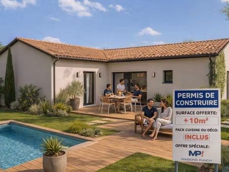 terrain avec maison neuve à vendre
