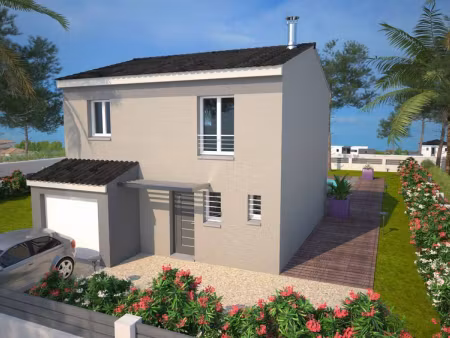 terrain avec maison neuve à vendre