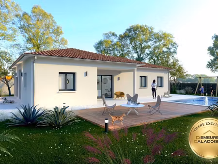 terrain avec maison neuve à vendre
