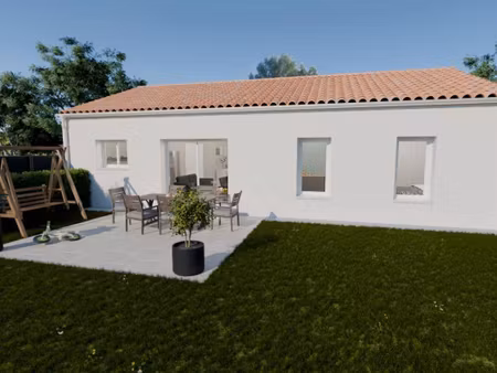 terrain avec maison neuve à vendre
