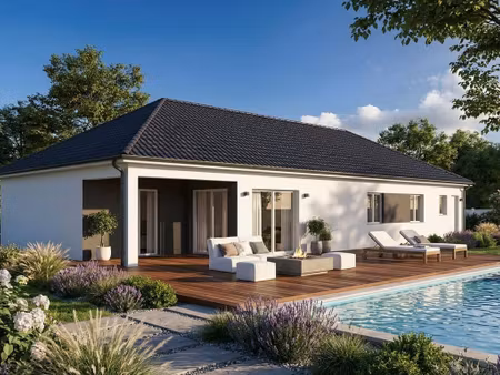 terrain avec maison neuve à vendre