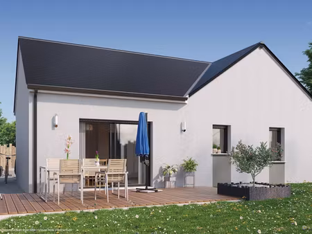 terrain avec maison neuve à vendre
