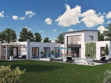 terrain avec maison neuve à vendre