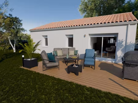 terrain avec maison neuve à vendre